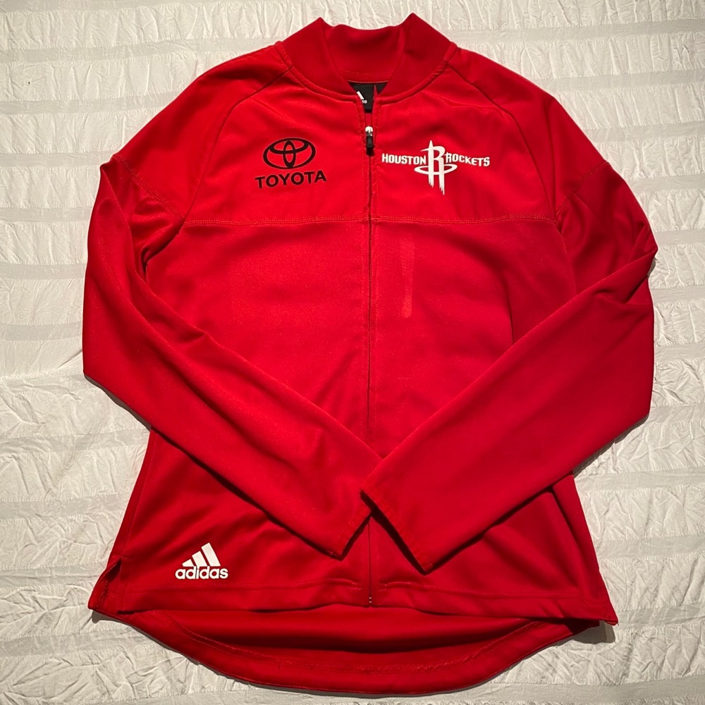 Adidas Women’s Zip Up Sweater Houston Rockets
